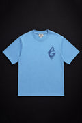 Ghost Mavi Unisex Oversize Tişört
