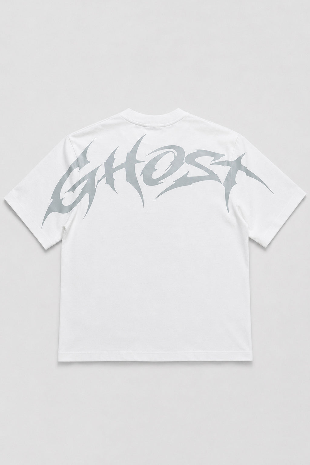 Ghost Beyaz Unisex Oversize Tişört