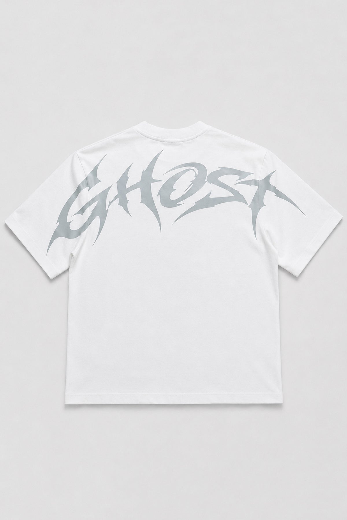 Ghost Beyaz Unisex Oversize Tişört