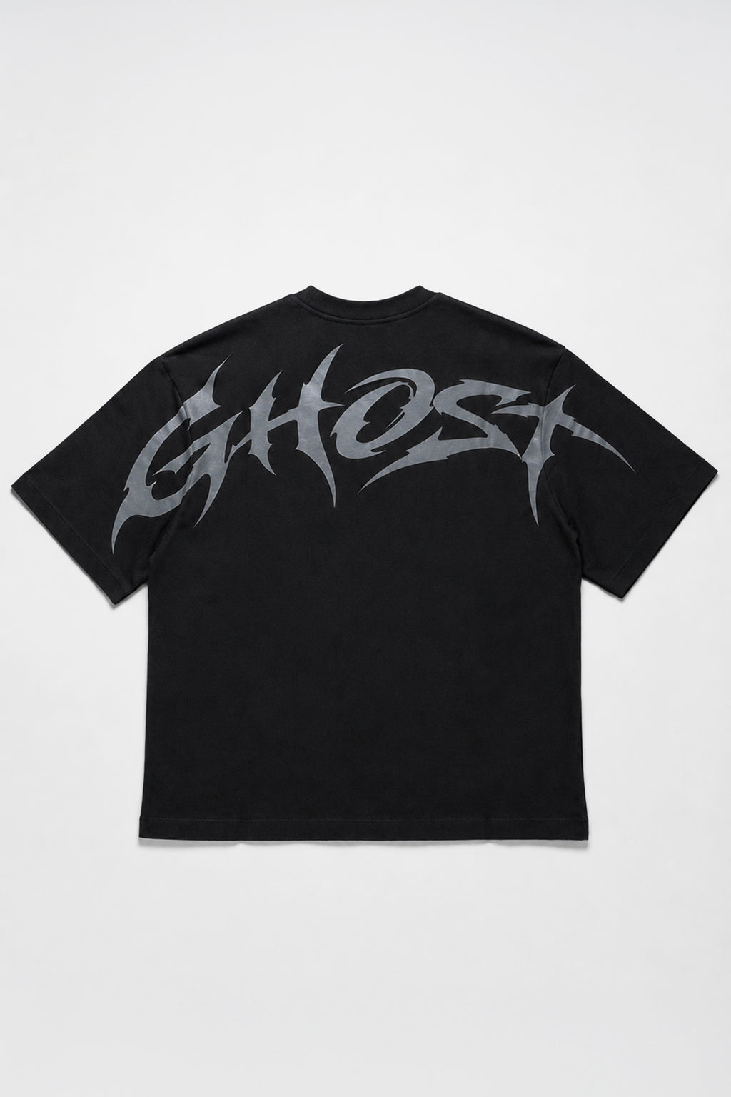 Ghost Siyah Unisex Oversize Tişört