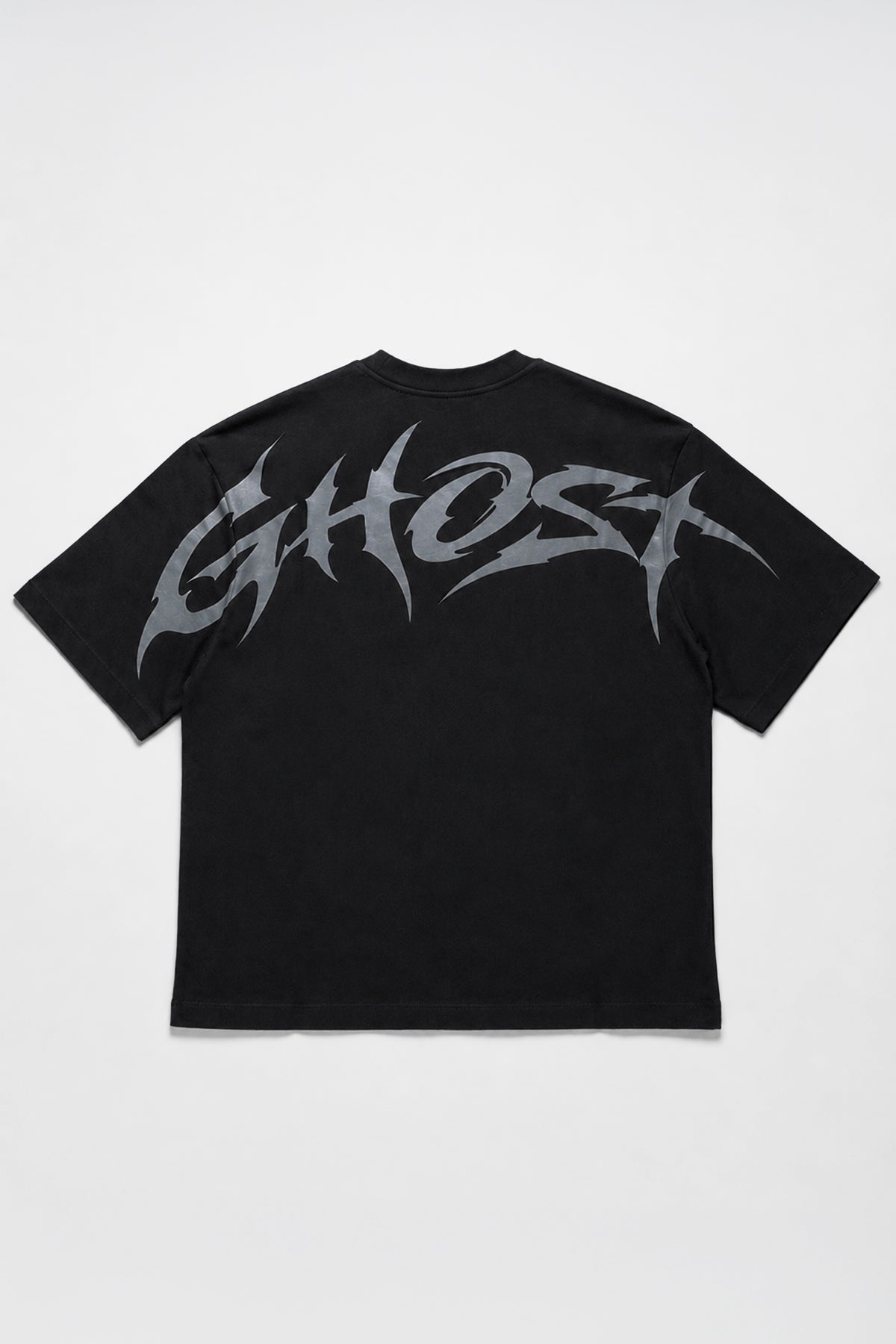 Ghost Siyah Unisex Oversize Tişört